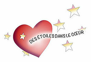 Logo des étoiles dans le coeur 