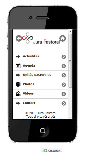 site Jura pastoral smartphone