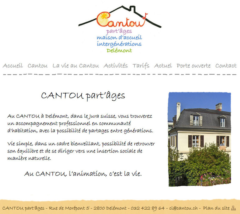 Cantou homepage