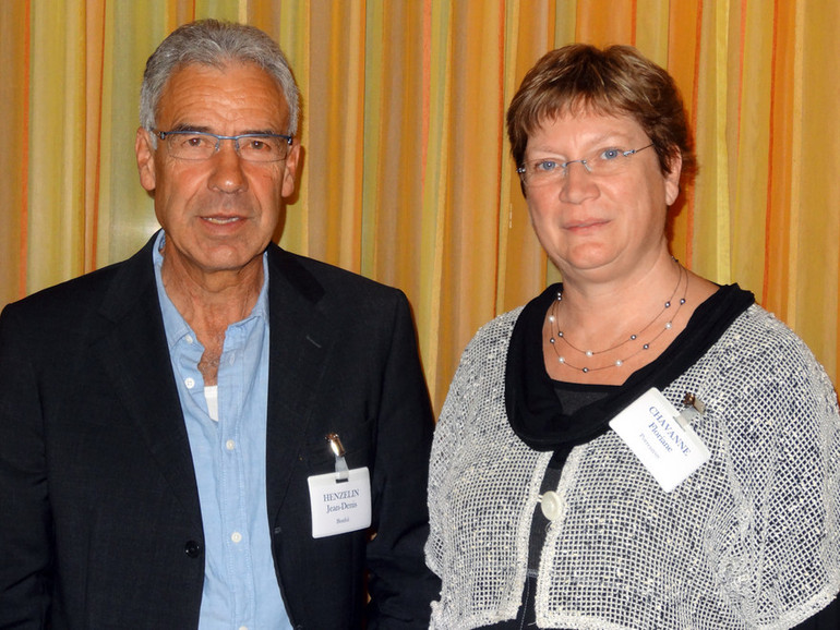 Jean-Denis Henzelin, président de l’Assemblée de la CEC et Floriane Chavanne, présidente du Conseil de la CEC