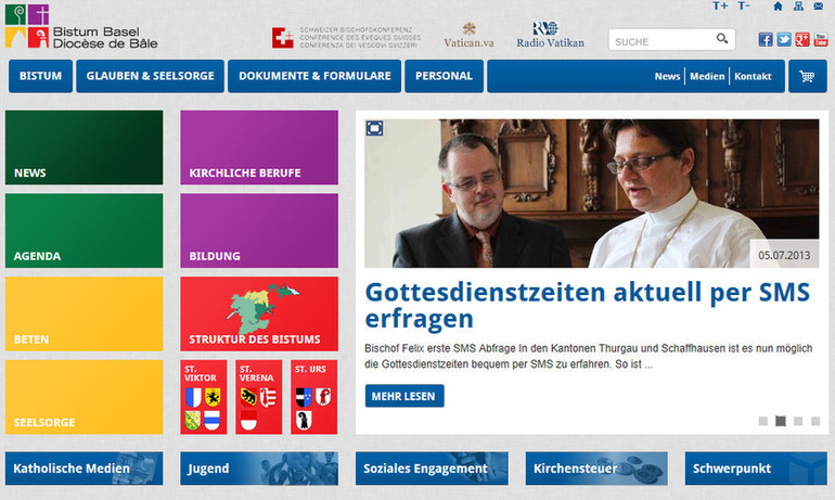 Site internet du diocèse de Bâle