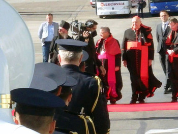 Le pape François à Tbilissi, capitale de la Géorgie
