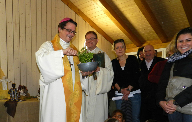 Mgr Felix Gmür à Soyhières pour la 11ème édition de la fête de sainte Léonie