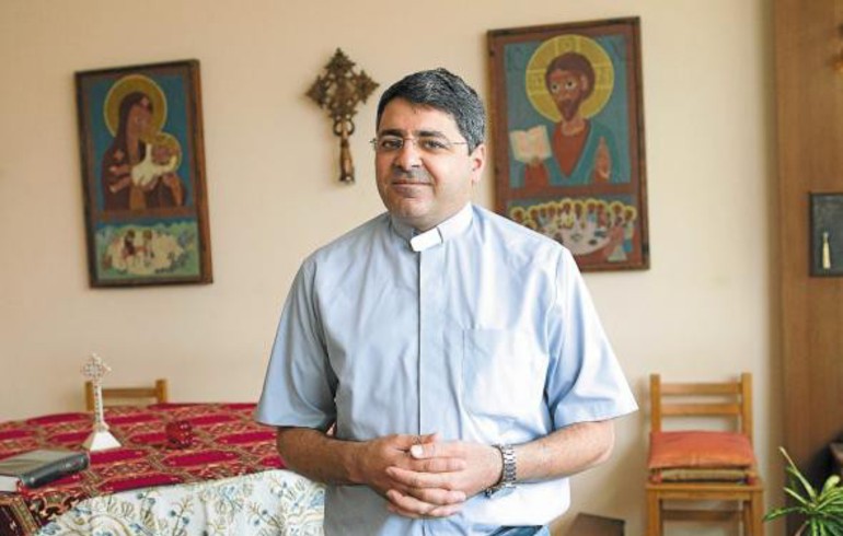 Le prêtre syrien Ziad Hilal à Moutier