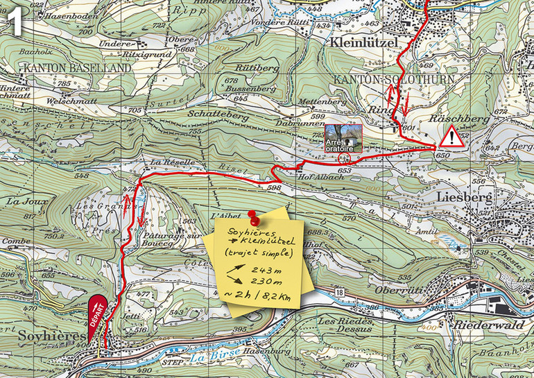 Mariastein pèlerinage pédestre parcours complet