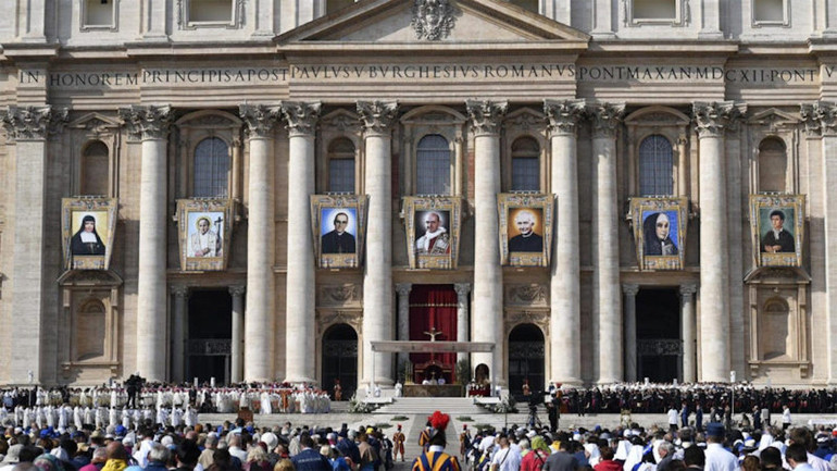 Le Pape François a canonisé, ce dimanche 14 octobre 2018, sept Bienheureux | © Vatican news