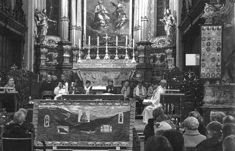 Un panneau de mémoire brodé pour Saint-Ursanne