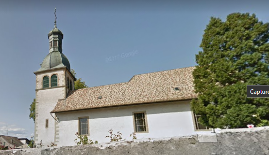 L’église d’Hermance (GE) (capture d’écran Google Street View)