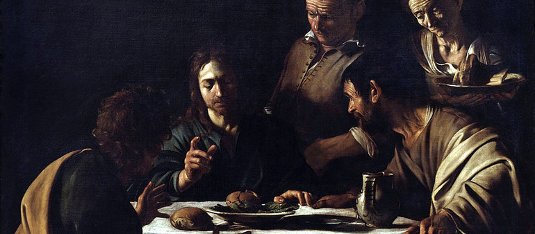 Le souper à Emmaüs, Caravage