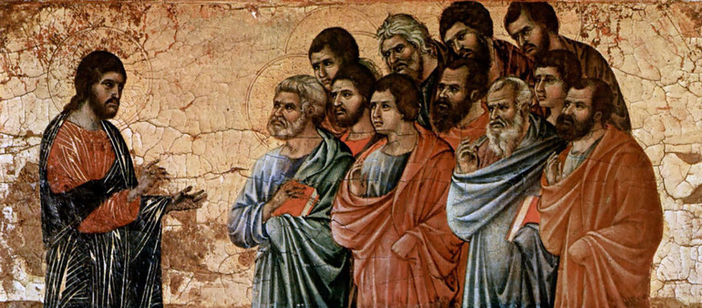 «Les paroles que je vous ai dites sont esprit  et elles sont vie.» Duccio di Buoninsegna vers 1308. | Wikimedia Commons