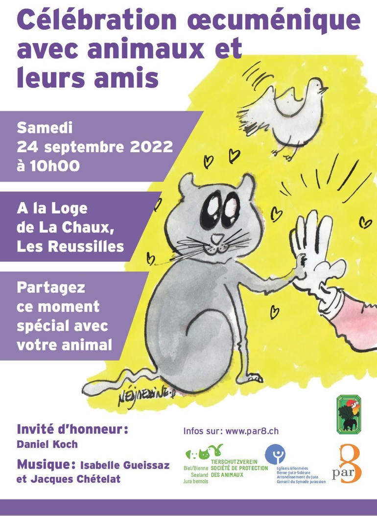 Affiche Célébration Œcuménique avec les animaux