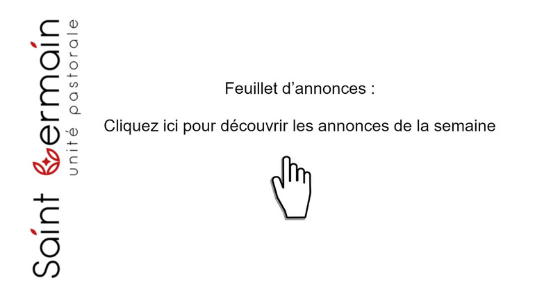 Annonces du samedi 26 avril au 4 mai