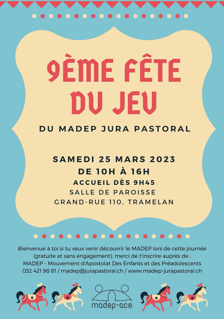 MADEP: 9ème Fête du Jeu, Tramelan 2023, affiche