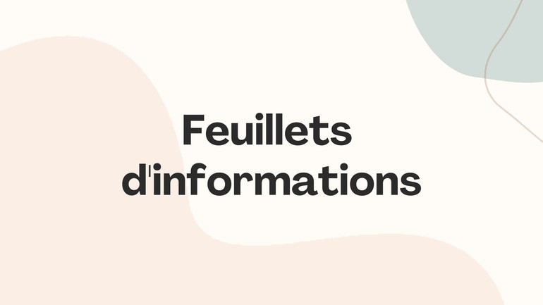 Feuillets d'informations