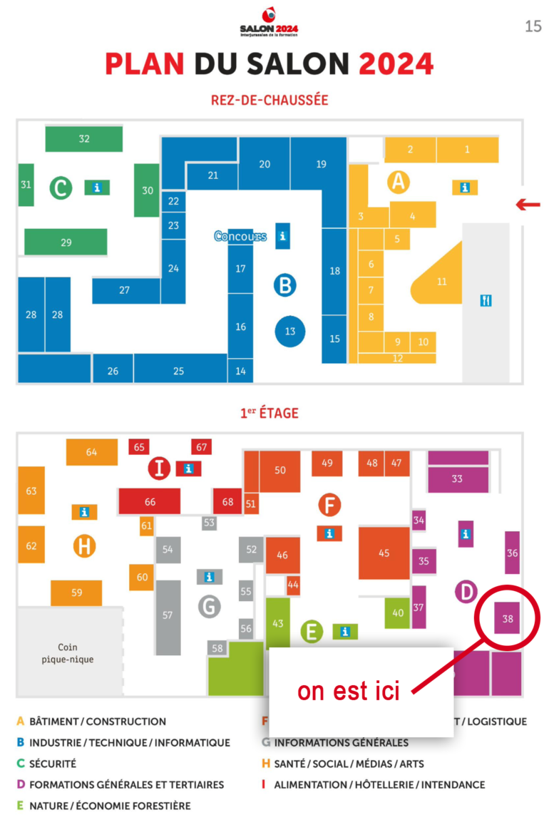 Plan Salon de la Formation 2024