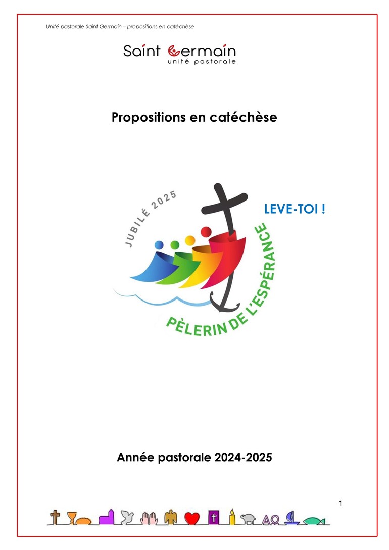 Livret des propositions en catéchèse