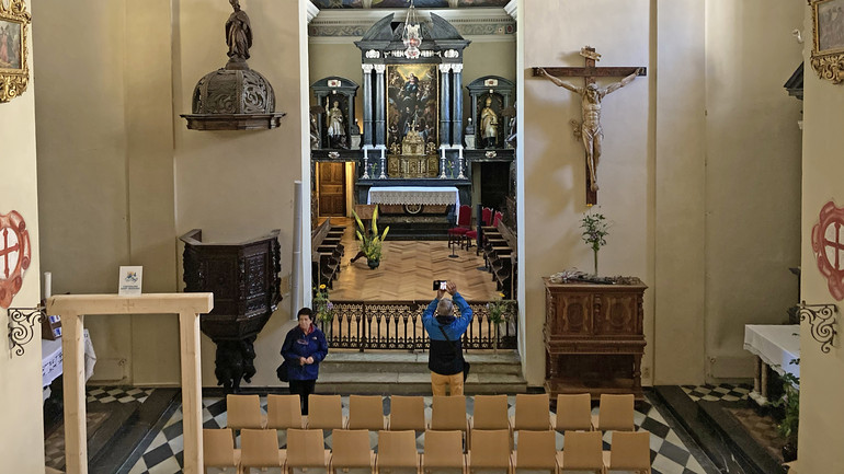 Eglise de l’hospice du Grand-Saint-Bernard / ©Grégory Roth – RTSreligion 