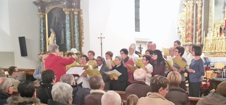 Concert de Noël de Ste-Cécile de Montignez-Damphreux-Lugnez et de la fanfare de Boncourt, Montignez, 18 décembre 2016 