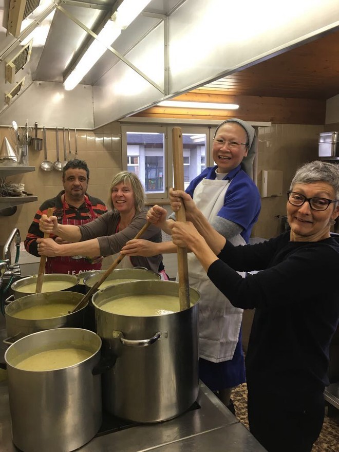 Préparation de la soupe, Boncourt, 4mars2017