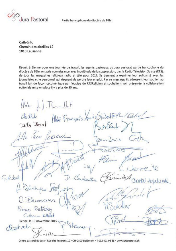 Les agents pastoraux du Jura pastoral signent