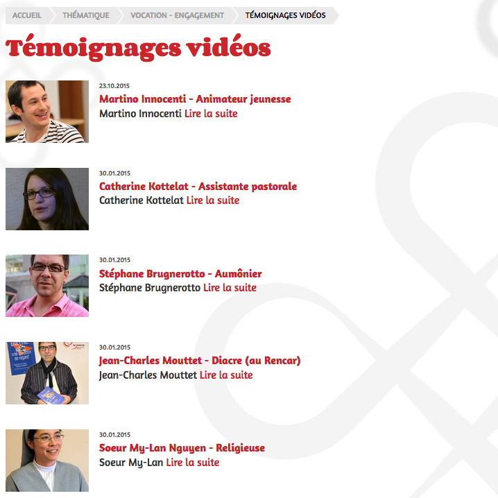 Vidéos-témoignages
