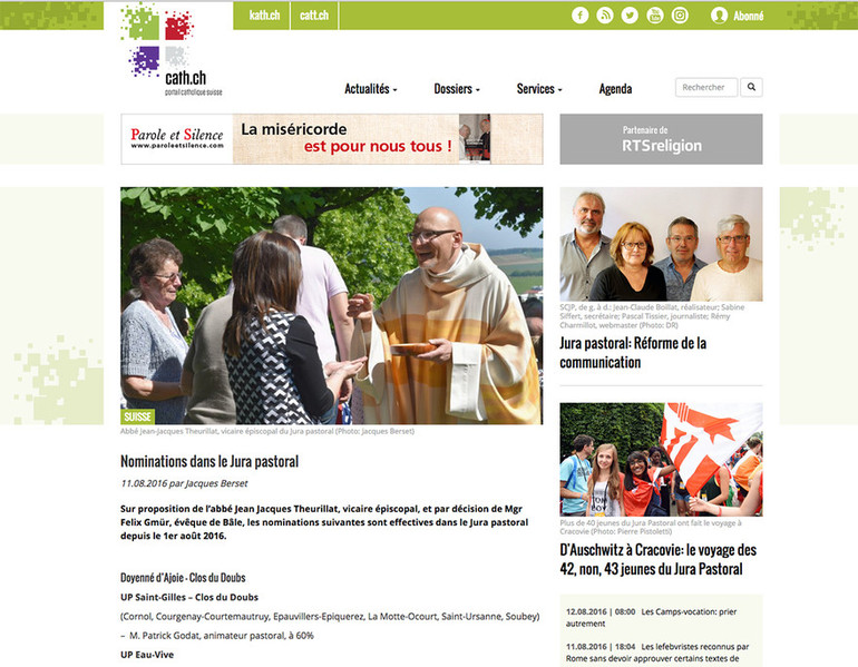 Les nominations 2016-2017 sur cath.ch