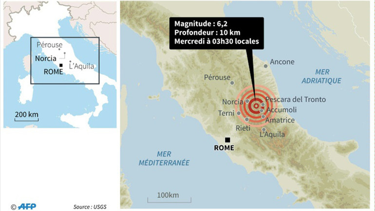 Carte Italie
