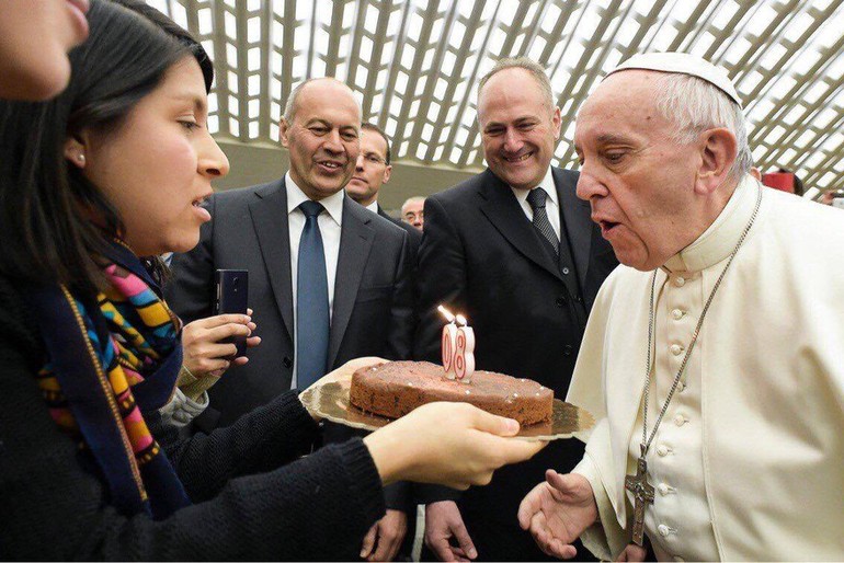 Le pape François a 80 ans