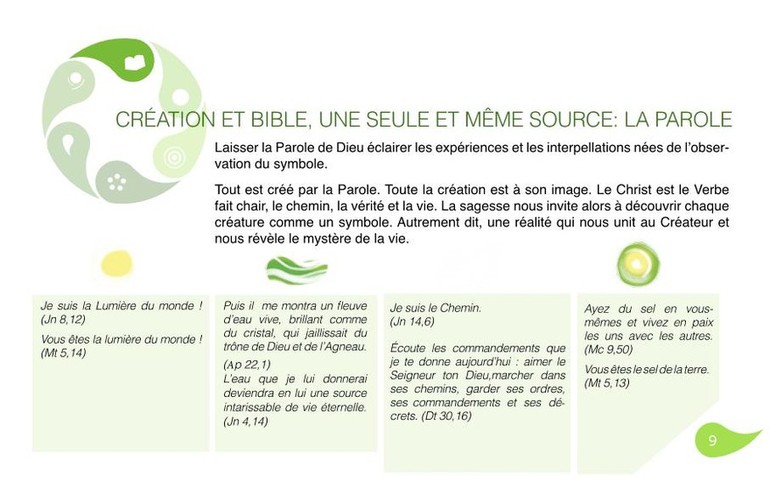 Création et Bible, une seule et même source: la Parole