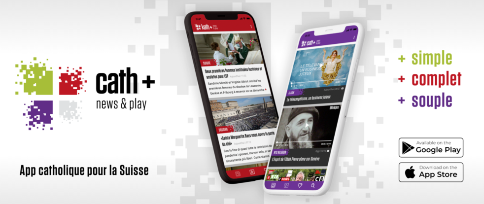 Avec l'application cath+, informez-vous sur l'Église en un coup d'oeil, avec Android ou iOS | © cath.ch