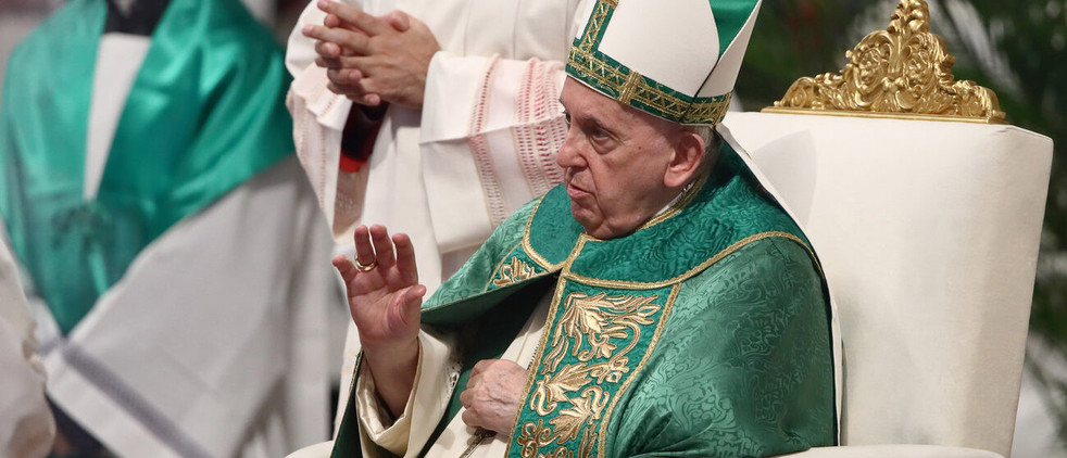 Pour le pape François, la liturgie «ne doit pas tourner le dos au monde» | © KEYSTONE/Mondadori Portfolio/Grzegorz Galazka