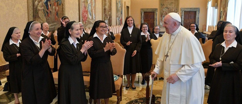 Le pape François a rencontré les soeurs capucines le 26 septembre 2022 | © Vatican Media