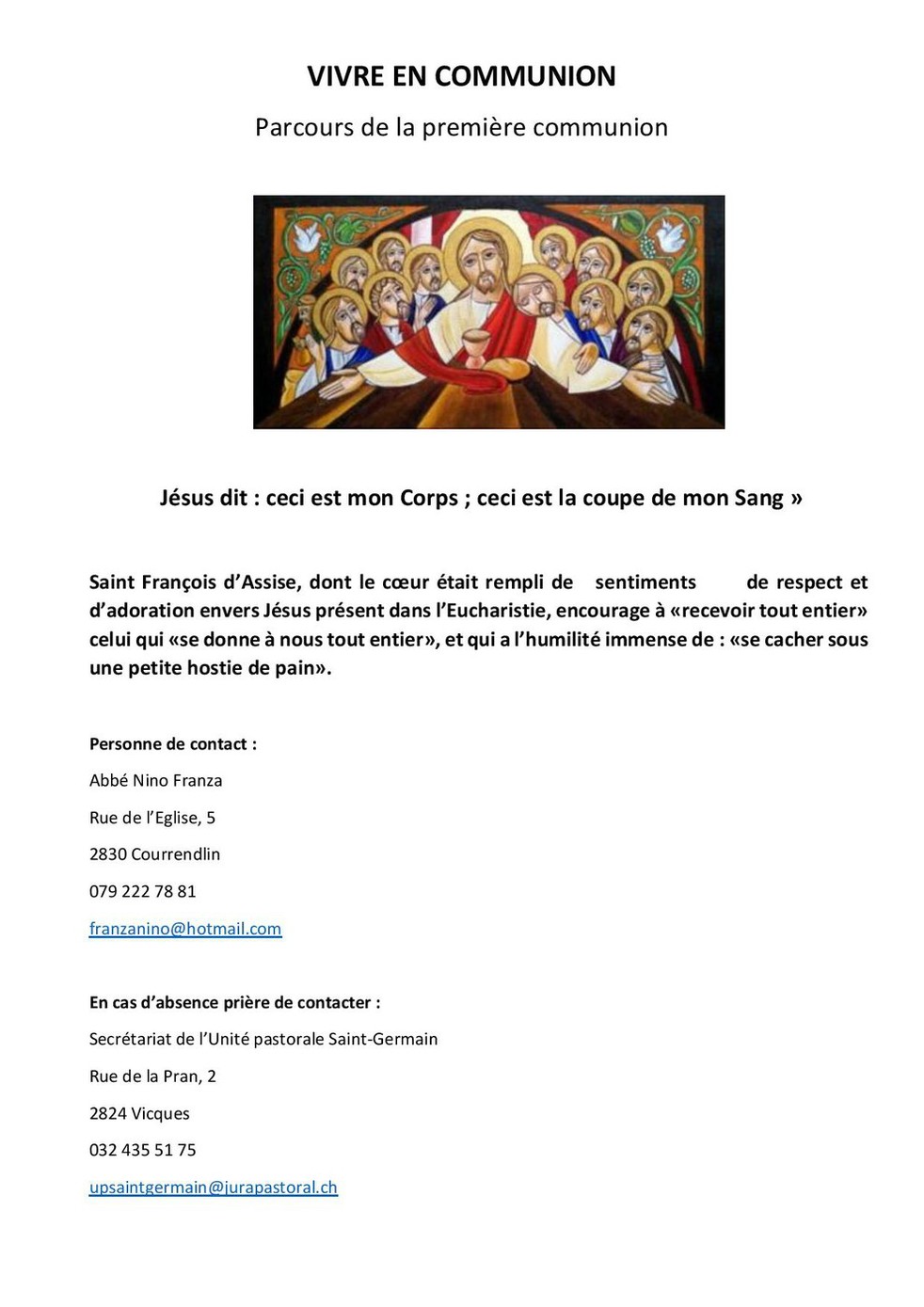 Vivre en communion