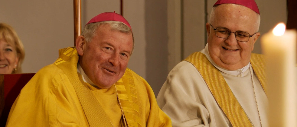 Mgr Josef Stübi et son prédécesseur Mgr Denis Theurillat | © Diocèse de Bâle