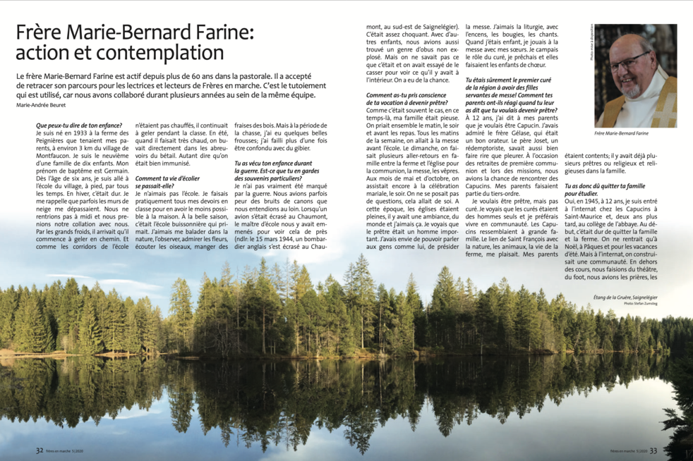 Article Frère Marie-Bernard