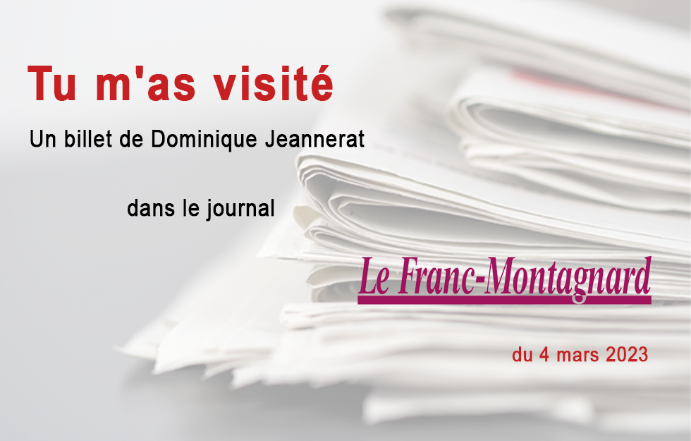 Le billet Dominique JEANNERAT, Le Franc-Montagnard 04-04.2023