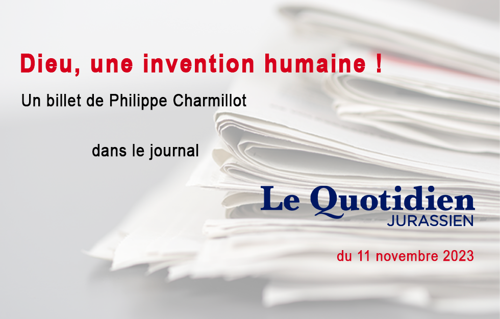 Le billet de Philippe Charmillot, LQJ 11.11.2023