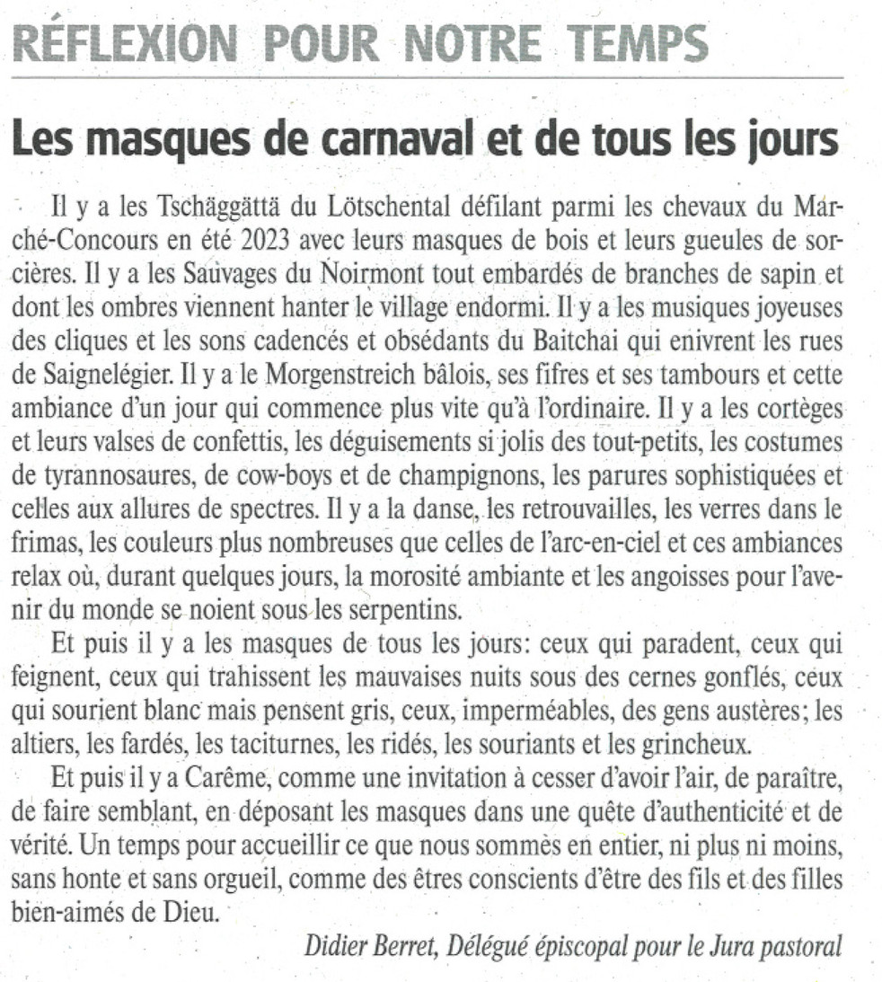 Le billet de Didier Berret, LFM 01.03.2025