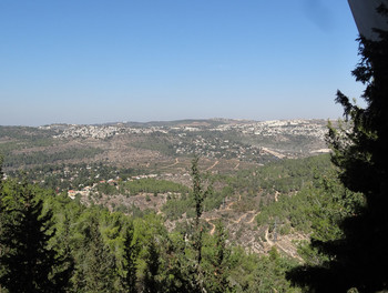 Israel 2013 - Vue depuis le musée du Yad Vashem 