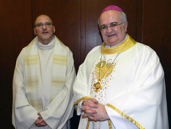 L'abbé Jean Jacques Theurillat et Mgr Denis Theurillat