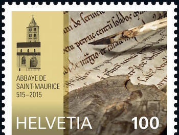 Timbre 1500 ans St-Maurice 