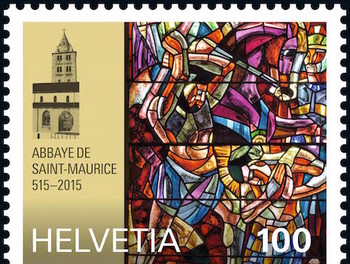 Timbre 1500 ans St-Maurice 