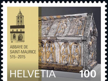 Timbre 1500 ans St-Maurice 