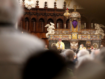 Mgr Felix Gmür lors de son homélie