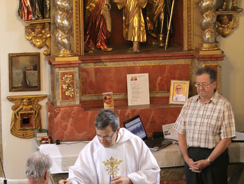 Messe d'envoi de Gilles Berdat au Vorbourg