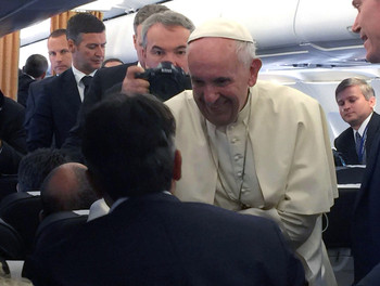 Le pape François à Tbilissi, capitale de la Géorgie