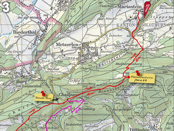 Mariastein pèlerinage pédestre parcours complet