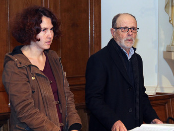 Hyacinthe Chaignat, de Saignelégier et Michel Lachat, de Saint-Brais, les lecteurs de cette célébration