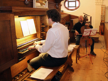 François Lopinat à l'orgue