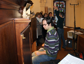 Marc Erard à l’orgue